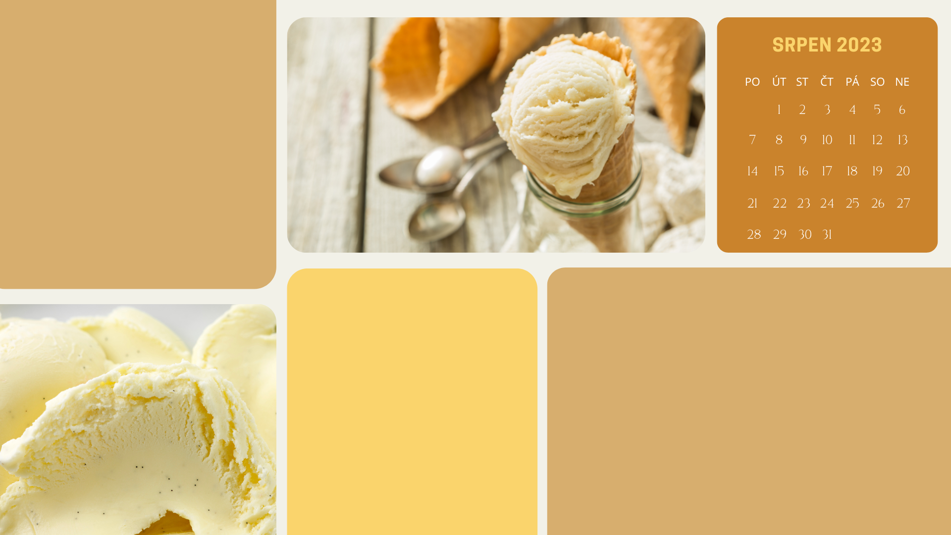 🍦 Tapeta na plochu: SRPEN 2023