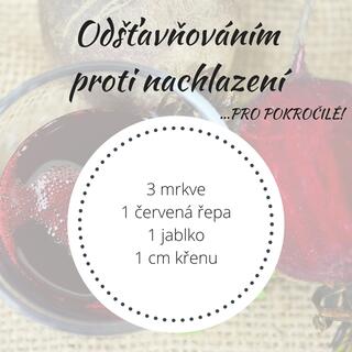 čerstvé šťávy proti nachlazení