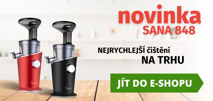 šnekový odšťavňovač Sana Juicer 848